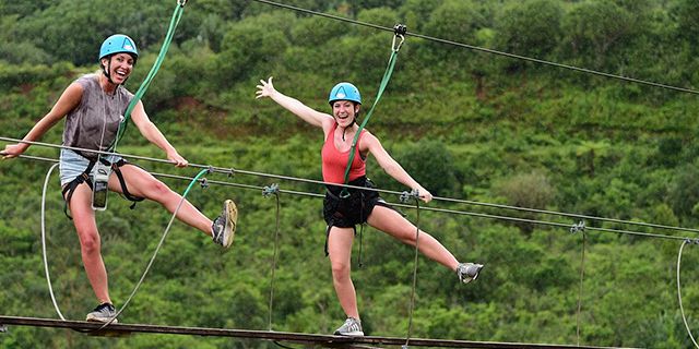 Nepalese bridge zip line adventure (2)